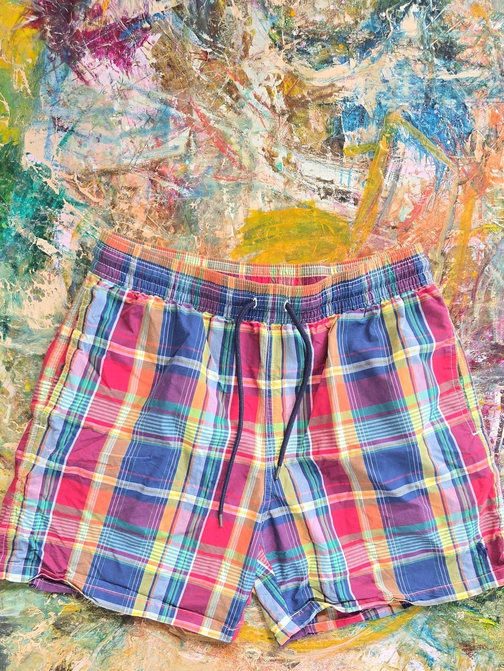 Polo by Ralph Lauren Multicolor Plaid Men’s Hybrid Shorts